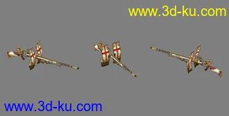 3D打印模型一组枪械的图片