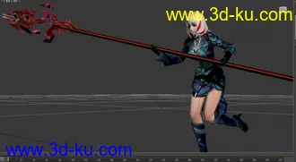 端游女战士模型的图片