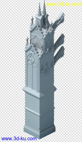 3D打印模型大教堂 ，高模的图片