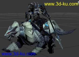 3D打印模型游骑兵带武器贴图动画的图片