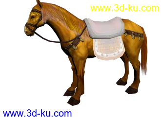 3D打印模型马匹带贴图动作的图片