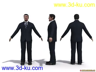 3D打印模型Evermotion人物库里面的角色03的图片