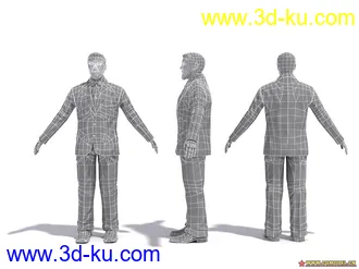 3D打印模型Evermotion人物库里面的角色03的图片