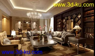 3D打印模型室内客厅的图片