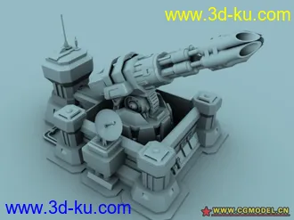 3D打印模型红警3质子撞击炮的图片
