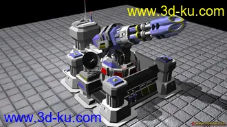 3D打印模型红警3质子撞击炮的图片