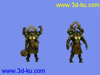 神话 诛仙2 Boss安土王模型带动作显魔血金刚帖图的图片