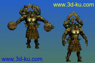 神话 诛仙2 Boss安土王模型带动作显魔血金刚帖图的图片