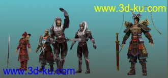 战将模型之将领带动作呈仙帅天将帖图的图片