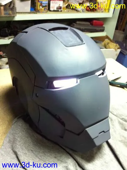 超cool，可以3d打印能戴的钢铁侠头盔模型的图片2