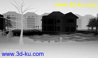 3D打印模型冬季雪景的图片