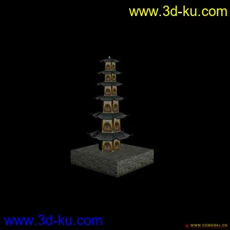 3D打印模型塔的图片