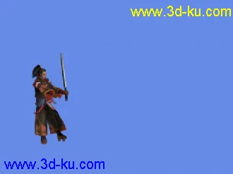 剑网3 J3模型08 中条一刀流带武夫刀郎动作呈东洋帖图的图片