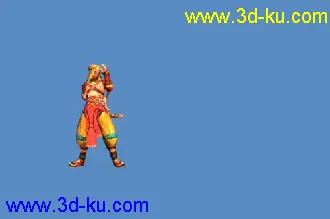 剑三J3模型06集 明教厚土旗男弟子二带动作打刺客帖图的图片