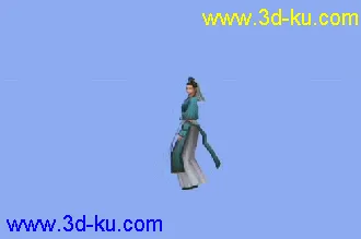 剑网三 J3模型02 纯阳女 蒙皮动画呈高丽帖图的图片