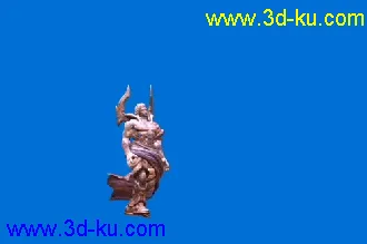 男天神模型带动作呈霸气帖图的图片