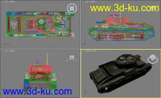 [全套军事模型]重型坦克系列独立分包Obj+贴图+MAX2012下载（不断更新）的图片