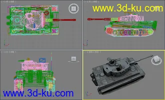 [全套军事模型]重型坦克系列独立分包Obj+贴图+MAX2012下载（不断更新）的图片