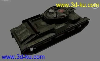 [全套军事模型]重型坦克系列独立分包Obj+贴图+MAX2012下载（不断更新）的图片