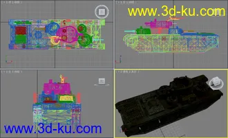 [全套军事模型]重型坦克系列独立分包Obj+贴图+MAX2012下载（不断更新）的图片