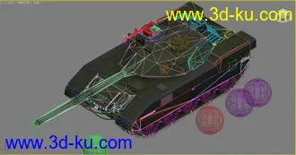 [全套军事模型]重型坦克系列独立分包Obj+贴图+MAX2012下载（不断更新）的图片