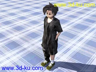 3D打印模型我的原创卡通自画像的图片