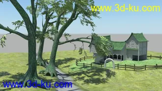 3D打印模型做的一个小场景的图片
