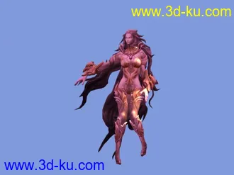 女魔神模型带动作呈天霸帖图的图片