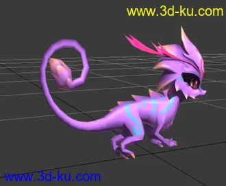 3D打印模型剑5的小蜥蜴，很可爱的类型的图片