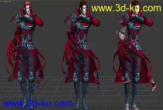 3D打印模型剑5血手，三套贴图的图片