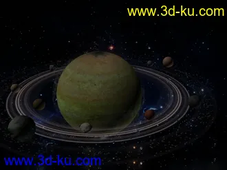 3D打印模型土星场景的图片