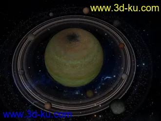 3D打印模型土星场景的图片