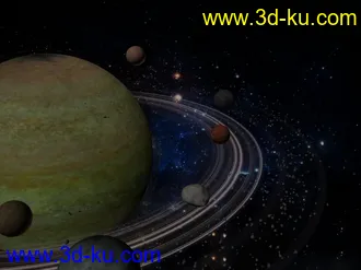 3D打印模型土星场景的图片
