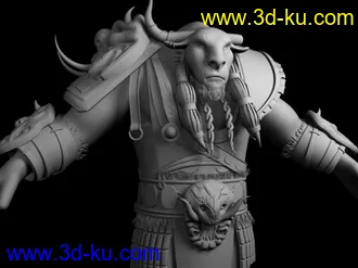 3D打印模型游戏人物牛魔的图片