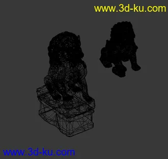 3D打印模型石头狮子的图片