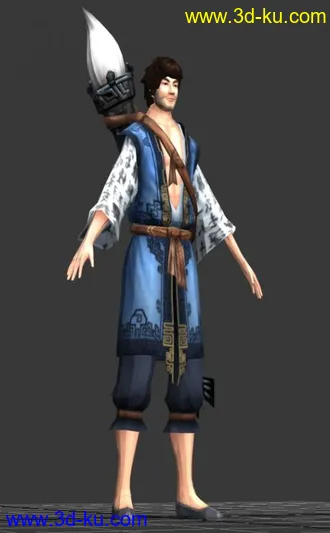 3D打印模型古代男人的图片