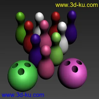 3D打印模型保龄球的图片