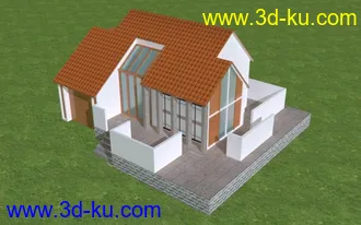 3D打印模型一个小别墅的图片