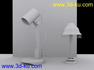 3D打印模型两个台灯。。。。的图片
