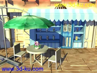 3D打印模型一个自己画贴图的场景  画的一般多多包含  新人。。。的图片