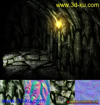 3D打印模型[原创分享]法线贴图小场景一个的图片