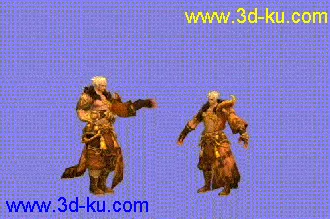 104精品男角色模型带动画显皇袍帖图的图片