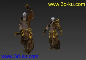 104精品男角色模型带动画显皇袍帖图的图片