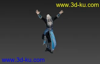 角色男模型武林高手带动作呈擂台帖图的图片