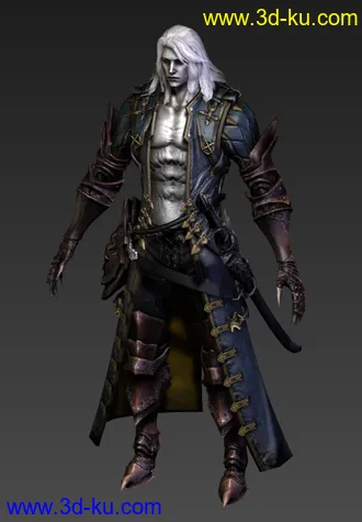 3D打印模型恶魔城：暗影之王主角的图片