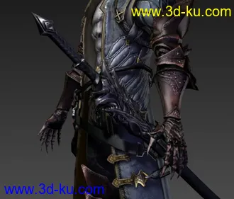 3D打印模型恶魔城：暗影之王主角的图片
