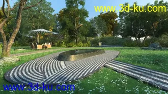 3D打印模型园林-旱溪小径的图片