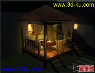 3D打印模型小茶亭的图片