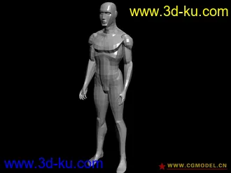 【新手适用】素体男/女/婴儿模型，未光滑、标准站立的图片