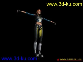 3D打印模型發個遊戲女人物的图片